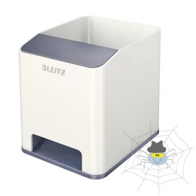 Írószertartó műanyag LEITZ Wow 2 rekeszes fehér/szürke