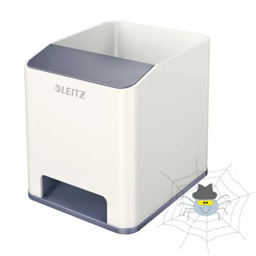 Írószertartó műanyag LEITZ Wow 2 rekeszes fehér/szürke