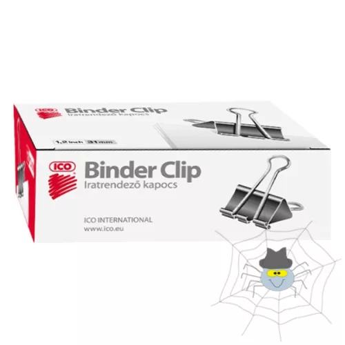 Binder csipesz ICO 31mm 12 db/doboz