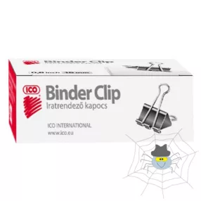 Binder csipesz ICO 15mm 12 db/doboz