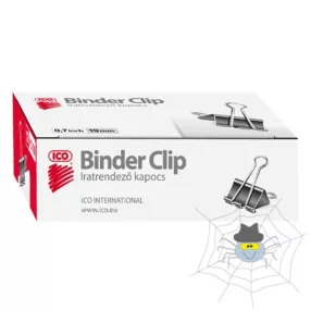 Binder csipesz ICO 19mm 12 db/doboz