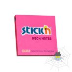   STICK'N 76x76 mm öntapadó jegyzettömb - neon pink -100 lap/tömb