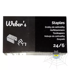  WEBER'S 24/6 tűzőkapocs - 1000 db/doboz