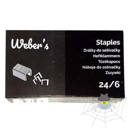  WEBER'S 24/6 tűzőkapocs - 1000 db/doboz