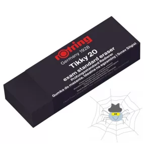 Radír ROTRING Exam 20 papírtokos 64x12x22mm fekete
