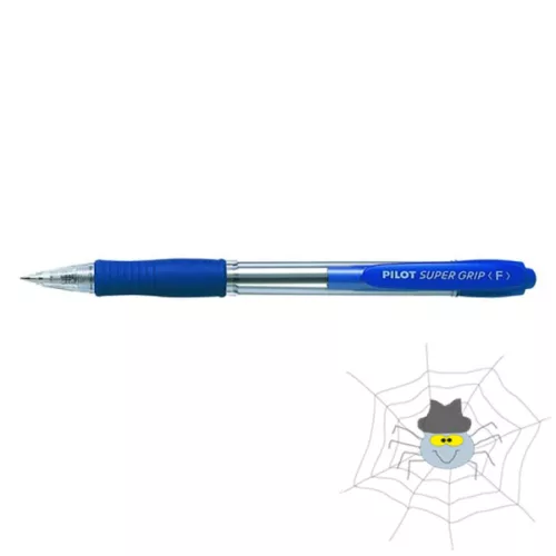 Golyóstoll PILOT Super Grip Ball Point Pen Fine nyomógombos kék