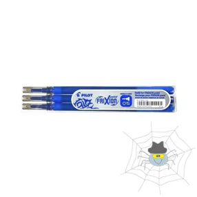   Tollbetét roller PILOT Frixion Point tűhegyű törölhető 0,25 mm kék 3 db/csomag