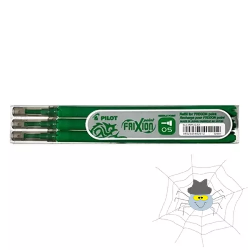Tollbetét roller PILOT Frixion Point tűhegyű törölhető 0,25 mm zöld 3 db/csomag