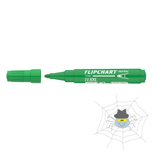Flipchart marker ICO Artip 11 XXL kerek zöld 1-3mm