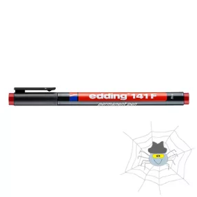 EDDING 141F 0,6 mm permanent marker - piros