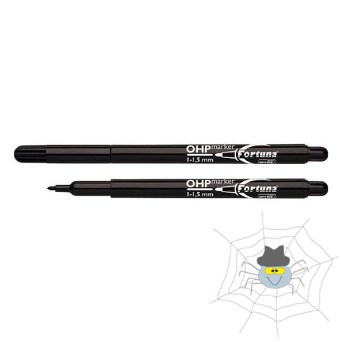 FORTUNA OHP M 1 - 1,5 mm permanent marker - fekete