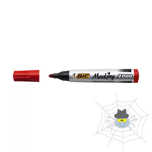 Alkoholos marker BIC 2000 kerek piros