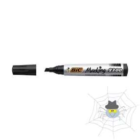 BIC 2300 alkoholos vágott hegyű marker  vágott - fekete