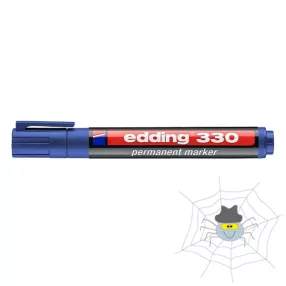 EDDING 330 1-5 mm vágott hegyű pernament marker - kék