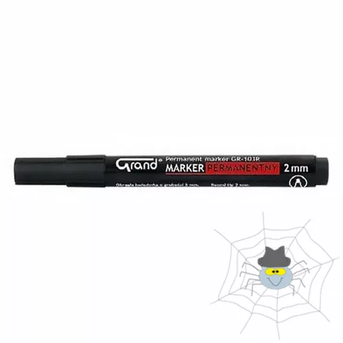 GRAND alkoholos marker, kerek hegy - fekete