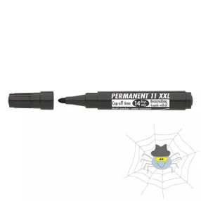 ICO 11 XXL kerek hegyű permanent marker - fekete