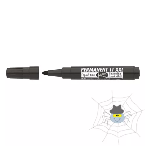 ICO 11 XXL kerek hegyű permanent marker - fekete