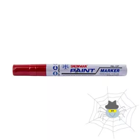 Lakkmarker SNOWMAN CP-12 4,5mm piros
