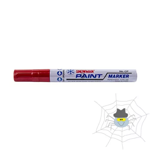 Lakkmarker SNOWMAN CP-12 4,5mm piros