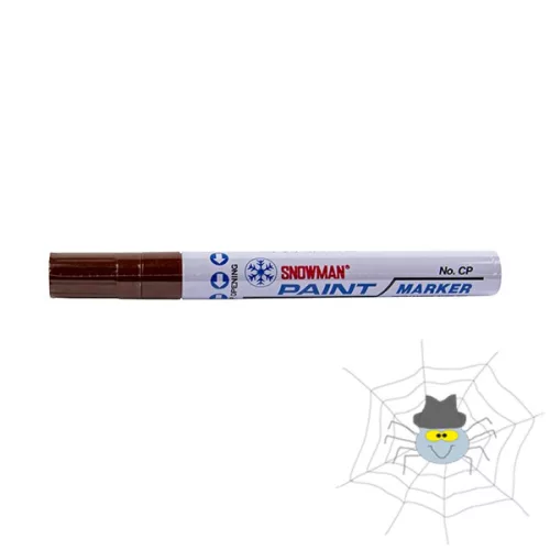 Lakkmarker SNOWMAN CP-12 4,5mm barna
