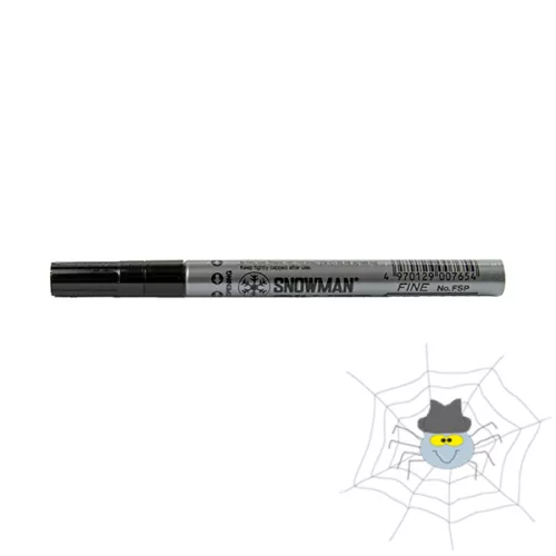 Lakkmarker SNOWMAN FSP-12 3mm Fine ezüst