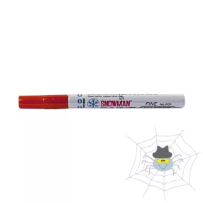 Lakkmarker SNOWMAN/DEC FCP-12 3mm Fine piros