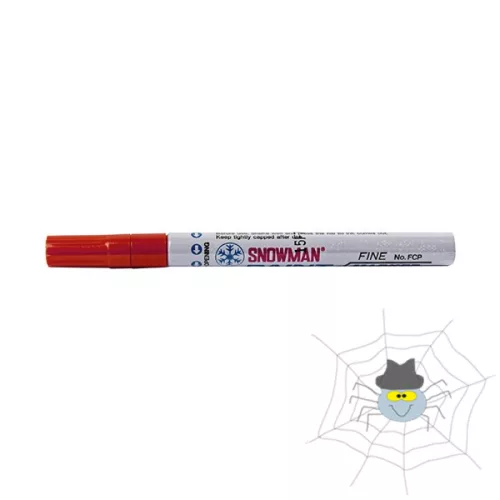 Lakkmarker SNOWMAN/DEC FCP-12 3mm Fine piros