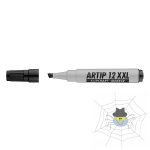   ICO Artip 12 XXL flipchart marker vágott hegyű 1 - 4 mm - fekete