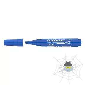   ICO Artip 12 XXL flipchart marker vágott hegyű 1 - 4 mm - kék