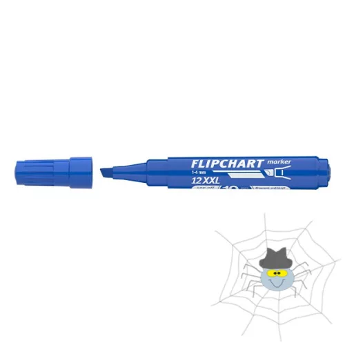 ICO Artip 12 XXL flipchart marker vágott hegyű 1 - 4 mm - kék