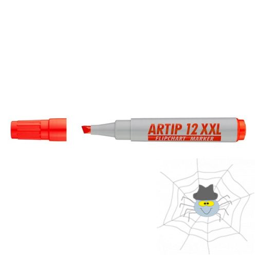 ICO Artip 12 XXL flipchart marker vágott hegyű 1 - 4 mm - piros