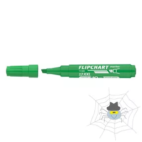   ICO Artip 12 XXL flipchart marker vágott hegyű 1 - 4 mm - zöld