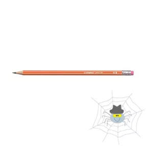   Grafitceruza STABILO Pencil 160 HB hatszögletű radíros narancssárga