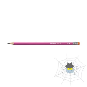   Grafitceruza STABILO Pencil 160 HB hatszögletű radíros rózsaszín