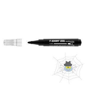 Textilmarker ICO fekete XXL