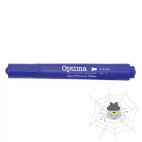  OPTIMA MB-16 permanent kerek végű marker, írás 1-3 mm - kék