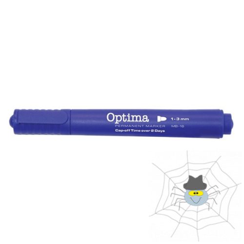 OPTIMA MB-16 permanent kerek végű marker, írás 1-3 mm - kék