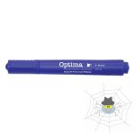   OPTIMA MC-16 permanent vágott végű marker, írás 1-5 mm - kék