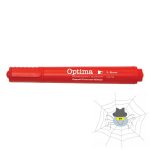   OPTIMA MC-16 permanent vágott végű marker, írás 1-5 mm - piros