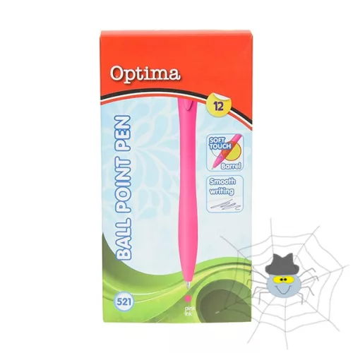 Golyóstoll OPTIMA nyomógombos 521 PINK