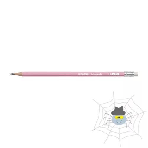 Grafitceruza STABILO Swano Pastel HB hatszögletű pink