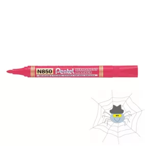 Alkoholos marker PENTEL N850 kerek hegy piros