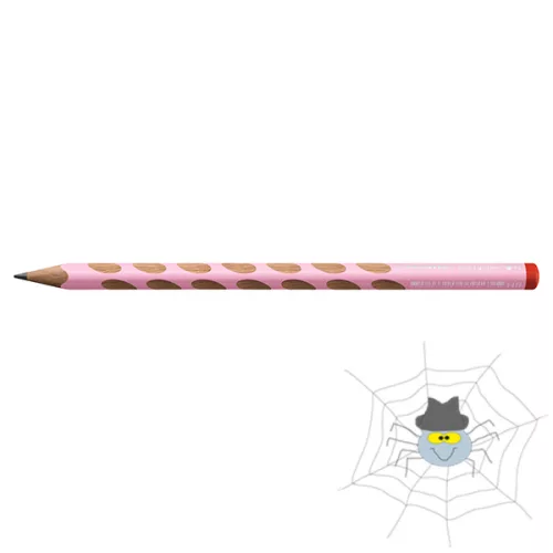 Grafitceruza STABILO Easygraph Pastel HB háromszögletű jobbkezes rózsaszín