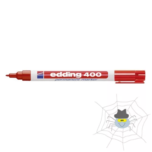 Alkoholos marker EDDING 400 piros