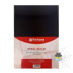   FORTUNA A4 230 gram matt bőrhatású fekete hátlap - 100 db/csomag