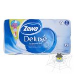 Toalettpapír ZEWA Deluxe 3 rétegű 8 tekercses Pure White