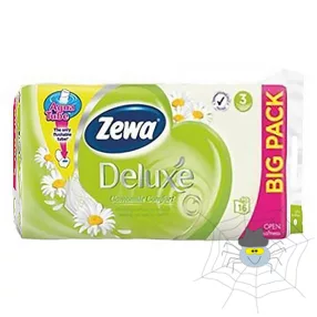 Toalettpapír ZEWA Deluxe 3 rétegű 16 tekercses Camomile