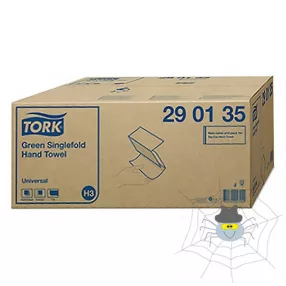   Kéztörlő TORK Singlefold  Universal  H3 "Z" hajtogatású 1 rétegű zöld