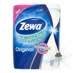   Kéztörlő tekercses háztartási ZEWA Wisch&Weg Original 2 rétegű 2 tekercses