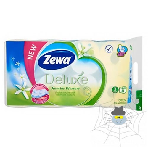 Toalettpapír ZEWA Deluxe 3 rétegű 8 tekercses Jasmine